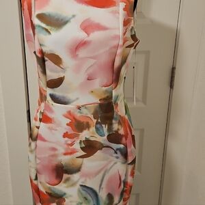 Calvin Klein Multicolor Floral Midi Dress